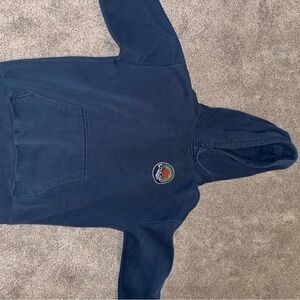 Blue Zion National Park Hoodie with Embroidered Logo